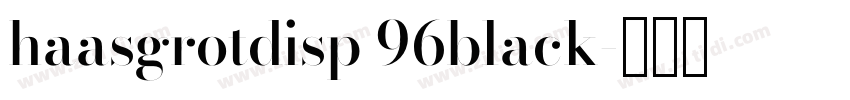 haasgrotdisp 96black字体转换